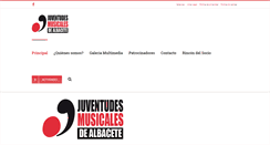 Desktop Screenshot of juventudesmusicalesalbacete.com